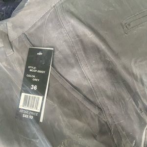 2 pairs Men’s cargo pants size 36 black and grey